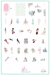 Kaye's Fashion Flavor (CjSLC-77)  - Clear Jelly Stamping Plate